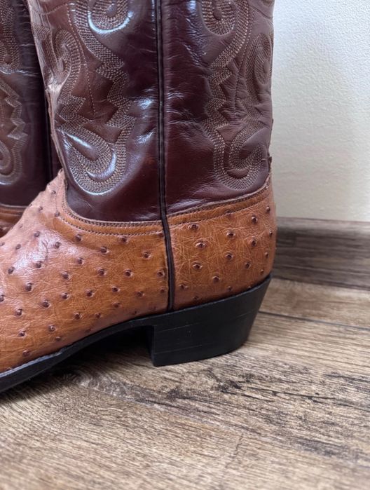 Lucchese Classics Ostrich Full Quill Cowboy Boots Made in USA