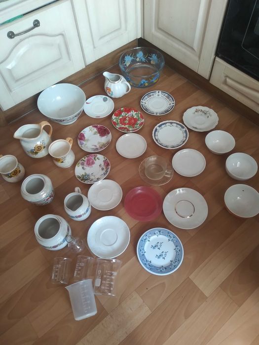 Фужеры, Тарелки, Фруктовница