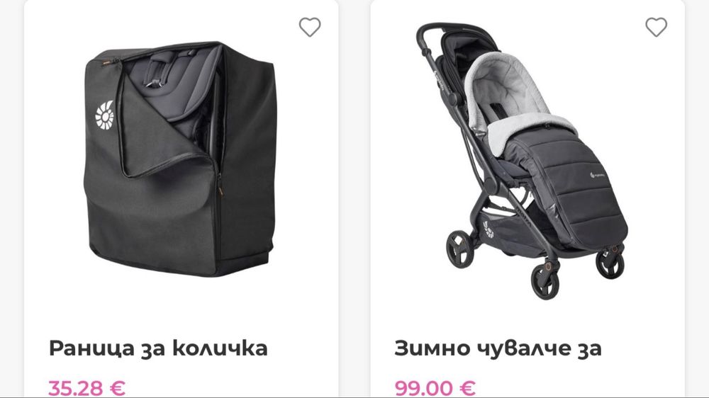 Ergobaby Metro+ количка + зимен чувал + раница