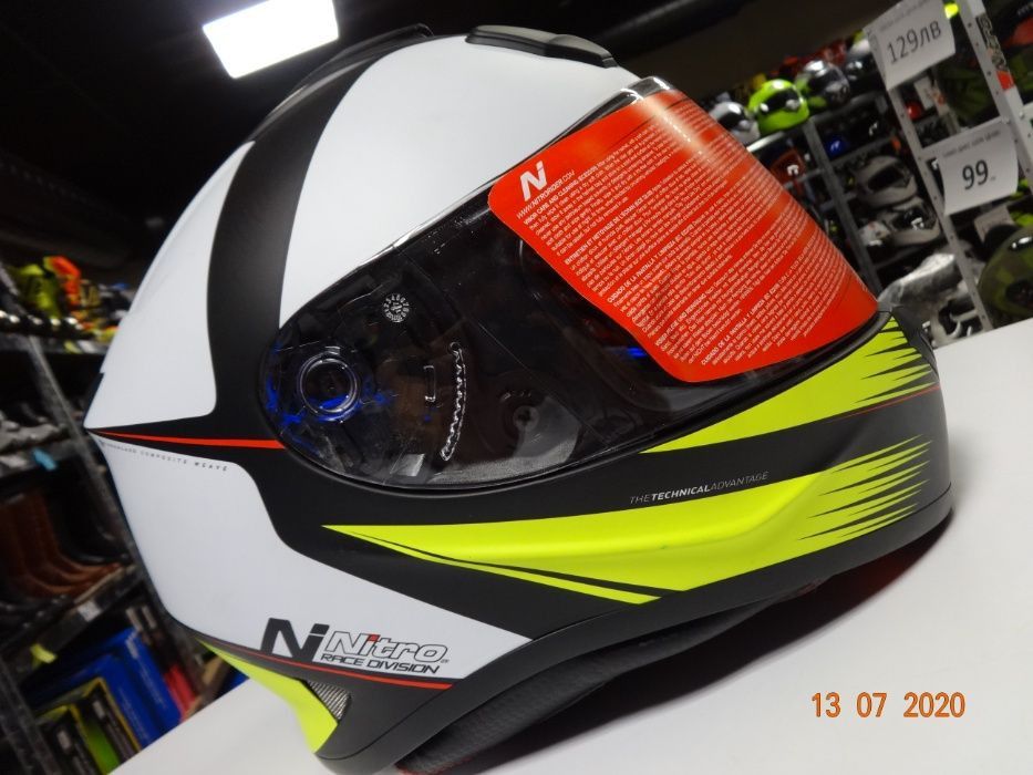 ШОК ЦЕНА! Каска nitro n3100 satin orange нова мото xs s m l ПРОМО!