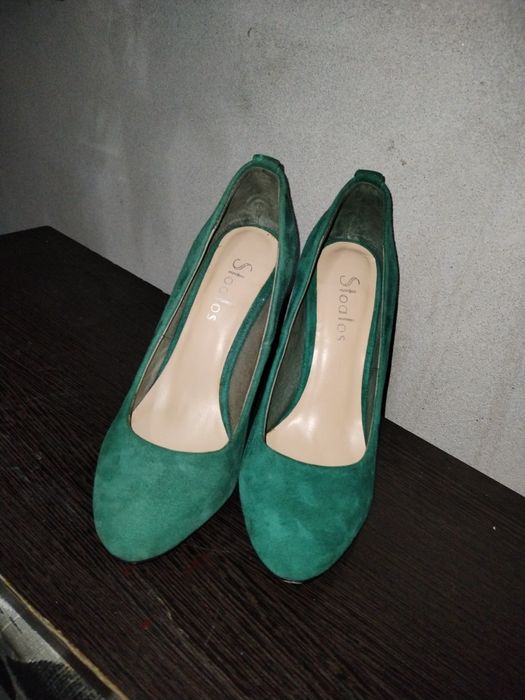 Туфли бархотное.