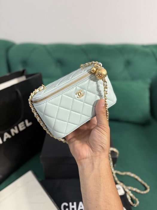Geanta Chanel Vanity piele naturala 100% Full Box colectie noua