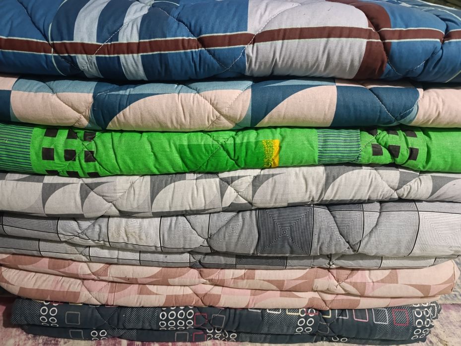 Теплые одеяла из ваты,синтепона,верблюжьей шерсти!яккасарай