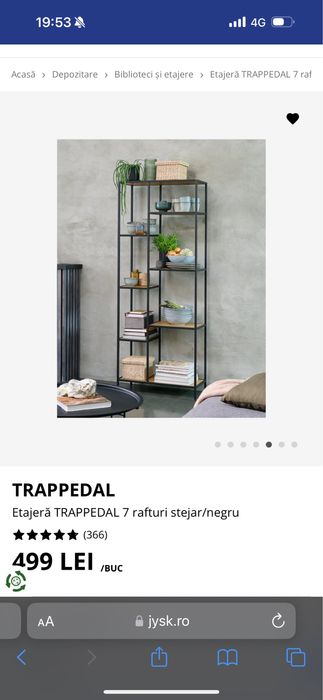 Etajere Jysk la pachet