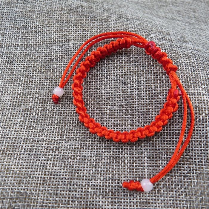 Браслет макраме , красные