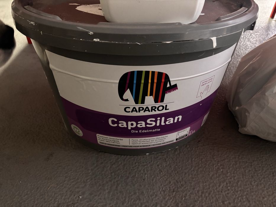 Vopsele Caparol+adeziv tapet+kit Knauf reparatii