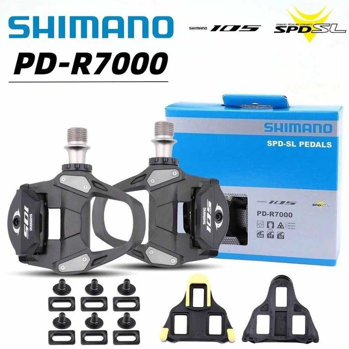 Новые контактные педали Shimano 105 (шоссейные) | В упаковке
