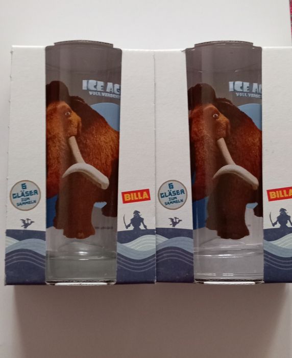 Колекционерски чаши - Самолети и Ice Age 4 - Disney