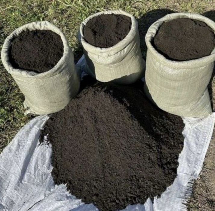 Горный чернозем в мешках