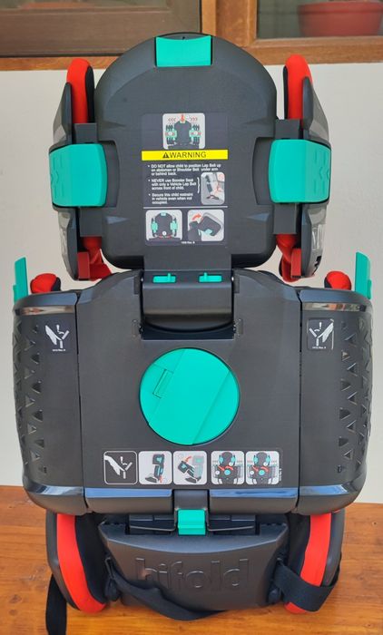Vând scaun auto înălțător pentru copii, Hifold the fit and fold Booster, Rosu/Negru, 3.5 - 12 ani
