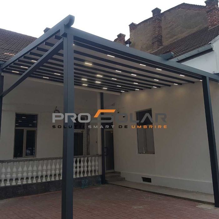 Pergola aluminiu membrana PVC