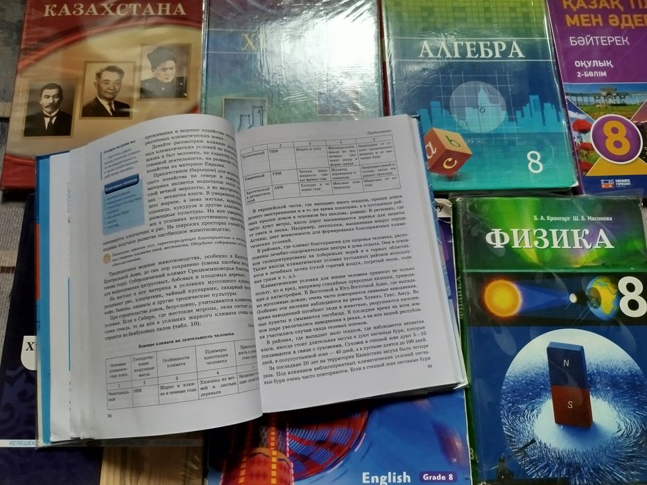 Книги 8 класса по 1600