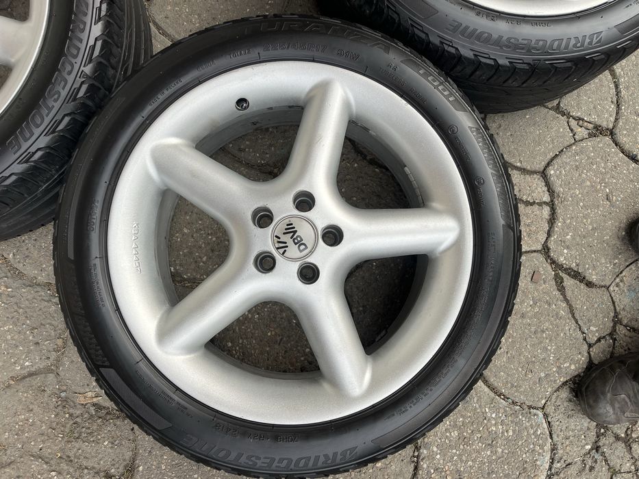 Jante aliaj 5x100mm, anvelope vara 225/45 R17, VW Golf 4 Bora Beetle, Audi TT A3, Skoda Octavia 1, Toyota Subaru Seat Leon