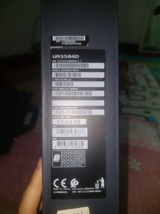 Asus Zenbook 15 oled UM3504DA-MA451