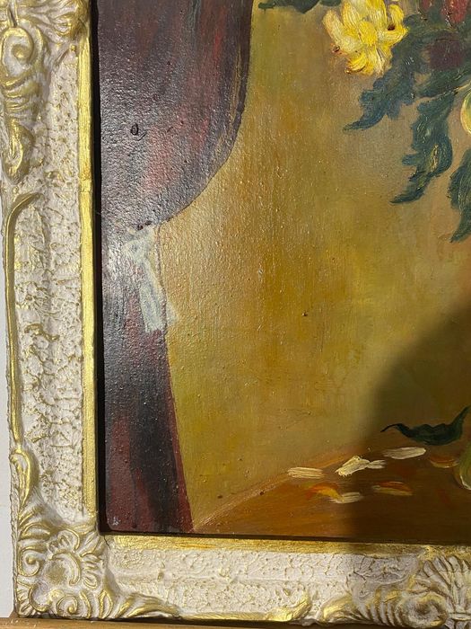 Tablou cu Ramă din Lemn 58x75 cm; Pictură Acuarelă pe Carton
