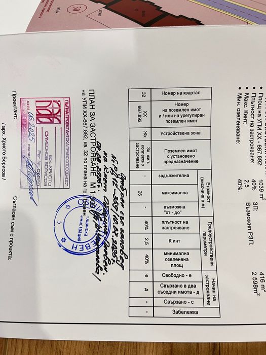 Продава се Парцел в Плевен, Идеален център - 1039 кв.м за 49 €/кв.м - Снимка #1