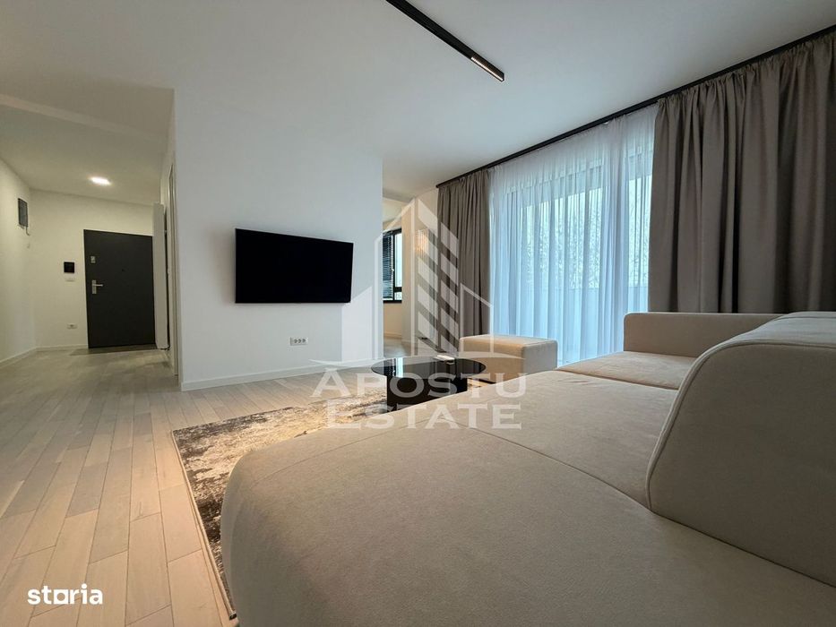 Apartament 2 camere, de inchiriat, loc de parcare, balcon, Dumbravita