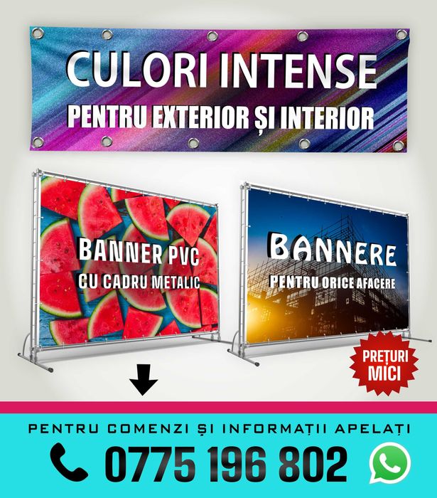 BANNERE reclame si AUTOCOLANT - Deplasare la client