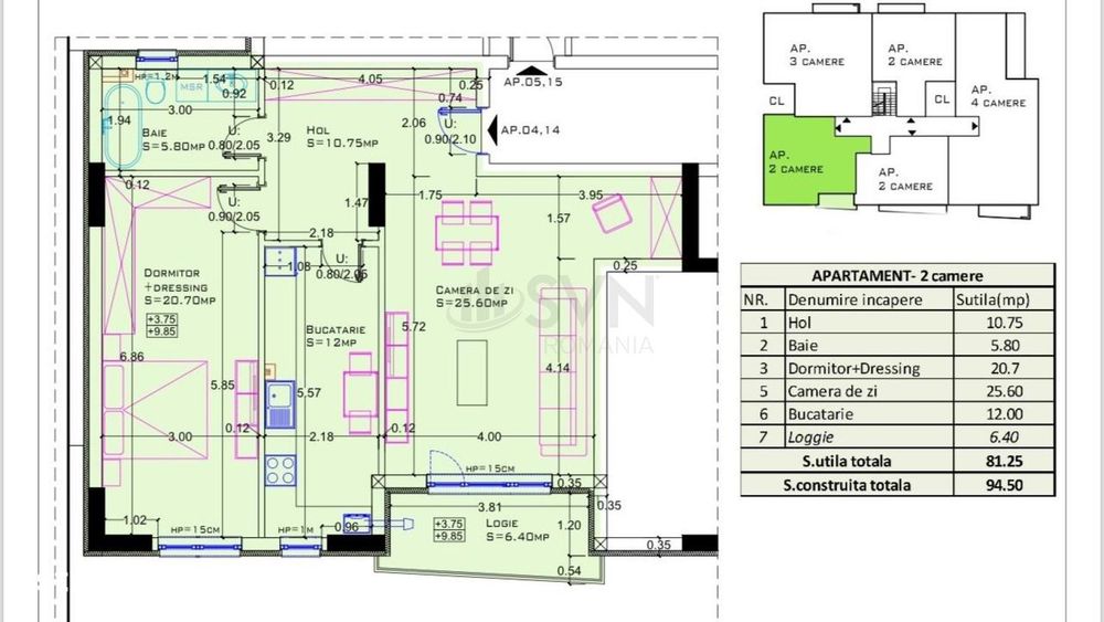 Apartament 2 camere de vanzare Aviatiei
