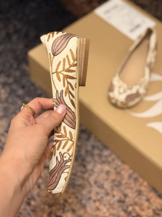 Балетки ручной работы с вышевкой от Мадины Касымбаевой,