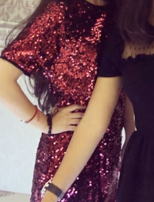 Платье- майка блестящее в паетках