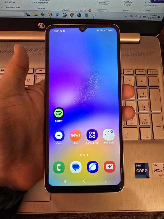 Samsung Galaxy A05, 64GB, 4GB RAM, Silver cu garanție