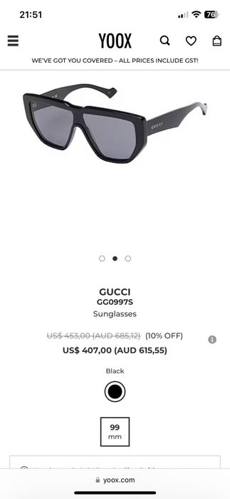 Sunglasses Gucci bărbați