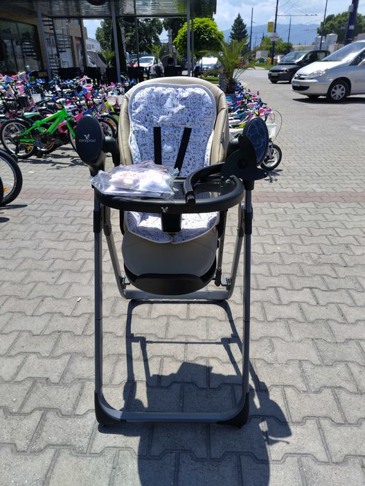 CANGAROO Стол за хранене с функция люлка NIRVANA 2в1 бежов