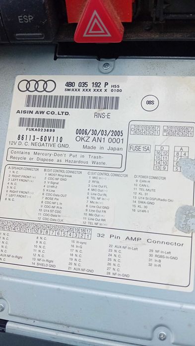 Navigatie audi 550