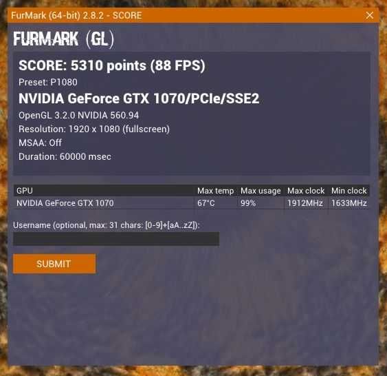 Запазена видеокарта Palit GTX 1070 JetStream 8GB