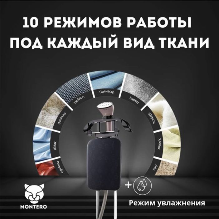 Отпариватель MONTERO PRO S200 розовый