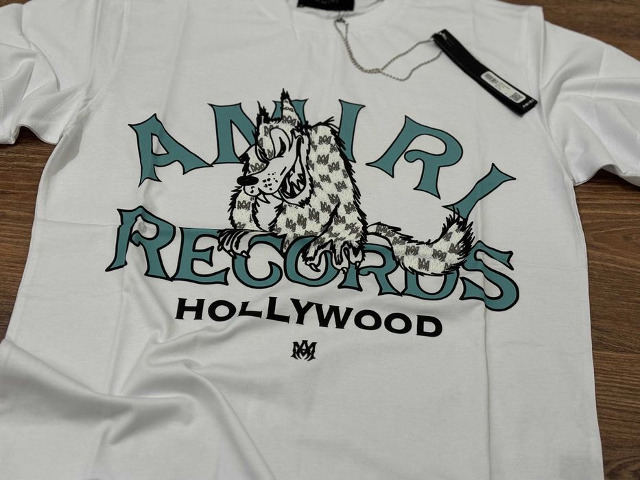 Мъжка тениска Amiri Regular Fit Черна/Бяла