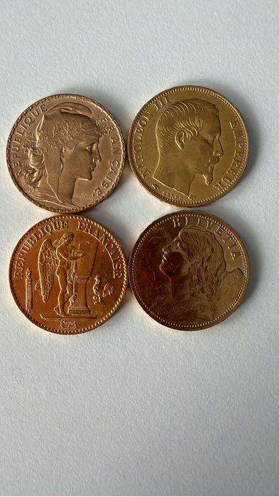 Moneda din aur 20 franci