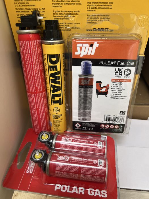 Cuie si gaz spit, hilti, toua, max, celo, wurth