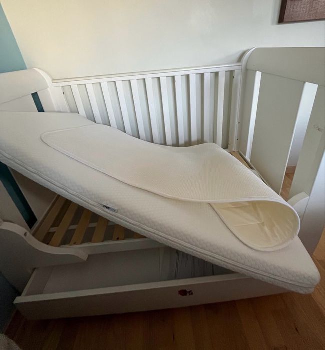 Pătuț bebeluș Tutti Bambini, Pernă +saltea Aero Sleep