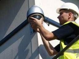 Установка камера видеонаблюдения