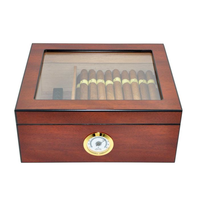 Хумидор Кутия за пури и пурети хумидори кедрово дърво влагомер запалка