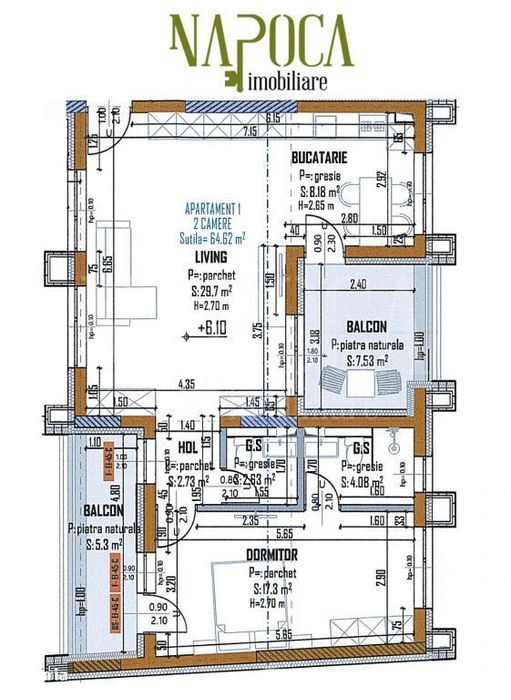 Apartament 2 camere de vanzare in Intre Lacuri, Cluj Napoca — fotografia 1