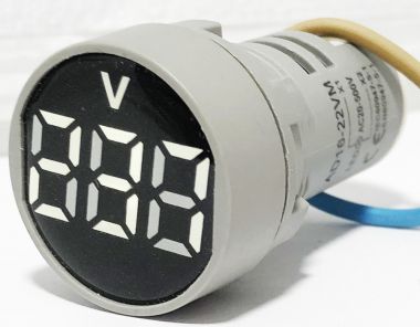 Voltmetru, af. dig., cu LED-uri, 3 dig., 20...500V/ c.a., alb