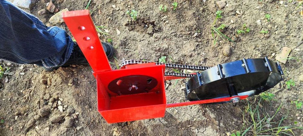 Сеялка за мотофреза и мотоблок за боб, царевица