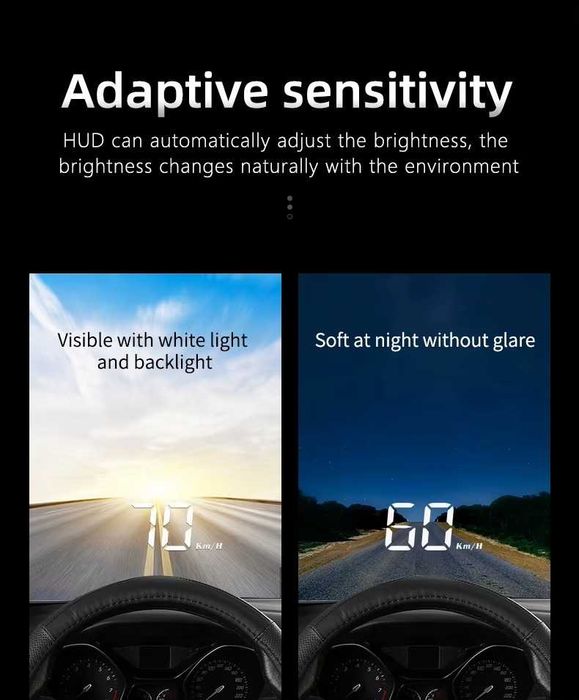 Head up display hud дисплей OBD2 OBDII дигитален километраж за предно стъкло кола ОБД2