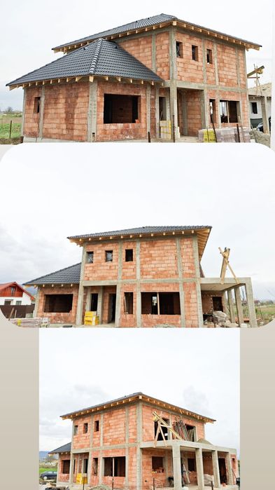 Firma constructii executa case la rosu-cheie, acoperise, etc