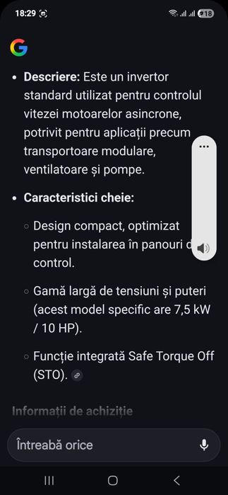 Vând invertor 7,5 kw