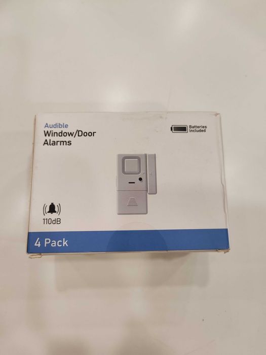 Комплект 4 бр. 2-в-1 аларма и звънец за врати и прозорци