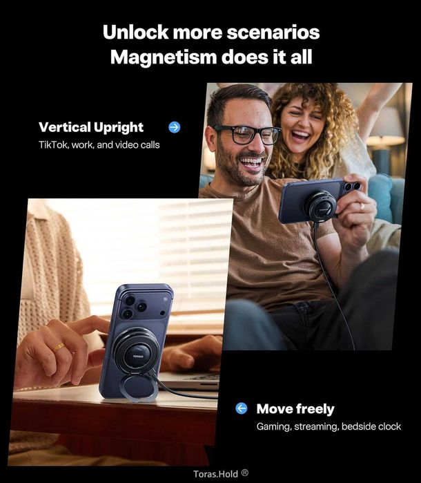 Премиум MagSafe Зарядно TORRAS PolarCircle (25W) с Охлаждане