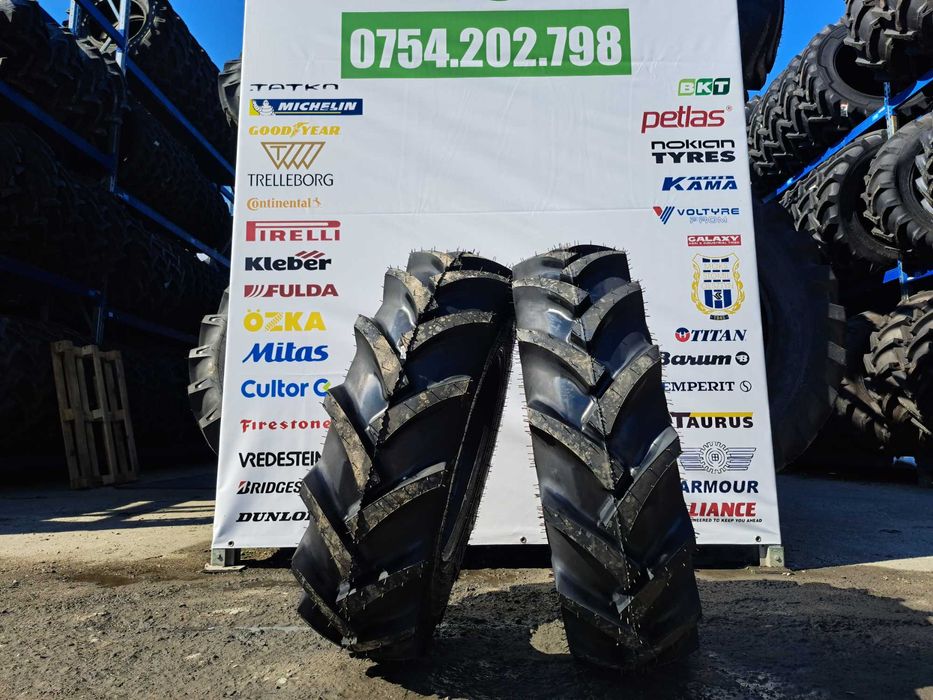 Cauciucuri noi 11.2-20 cu 8 pliuri pentru tractor fata marca OZKA