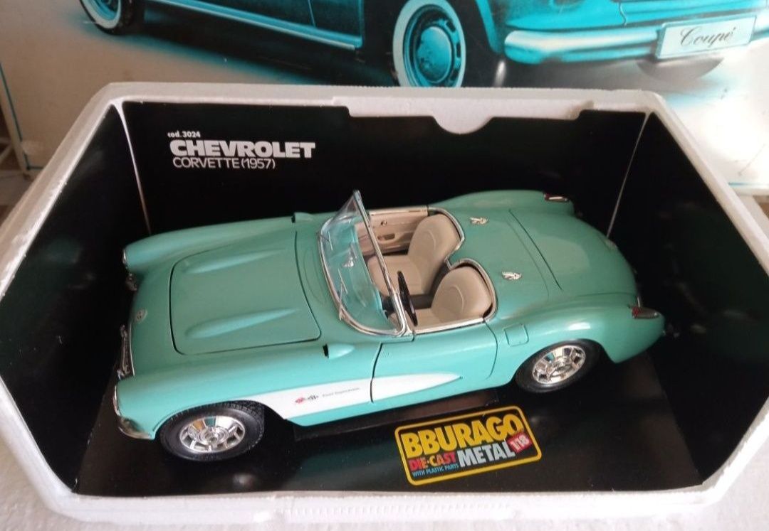 Bburago chevrolet corvette hot sale 1957 model car