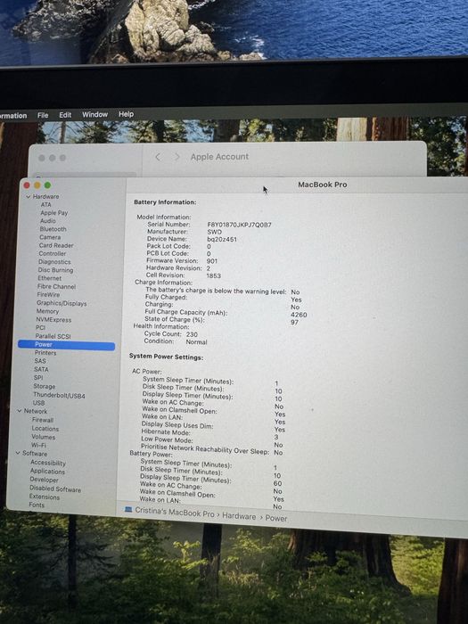 Impecabil Apple Macbook  Pro 13.3 i5 16 gb 1 TB 3 thunderbolt