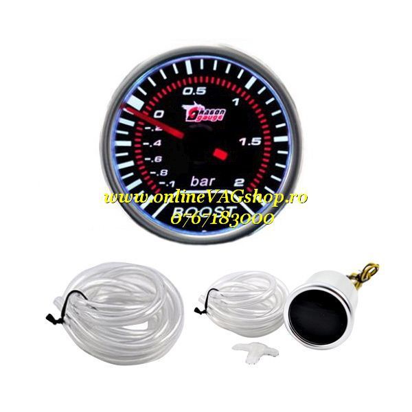 Ceas turbo boost 2 bar  cu diametru 52mm