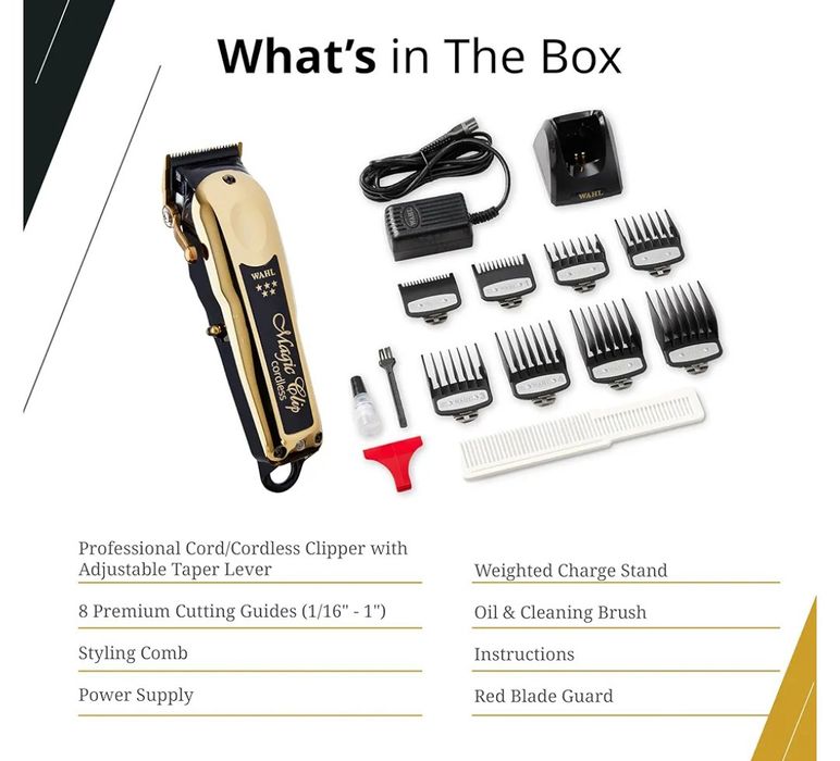 Professional Wahl Magic Clip Gold – barberlar uchun